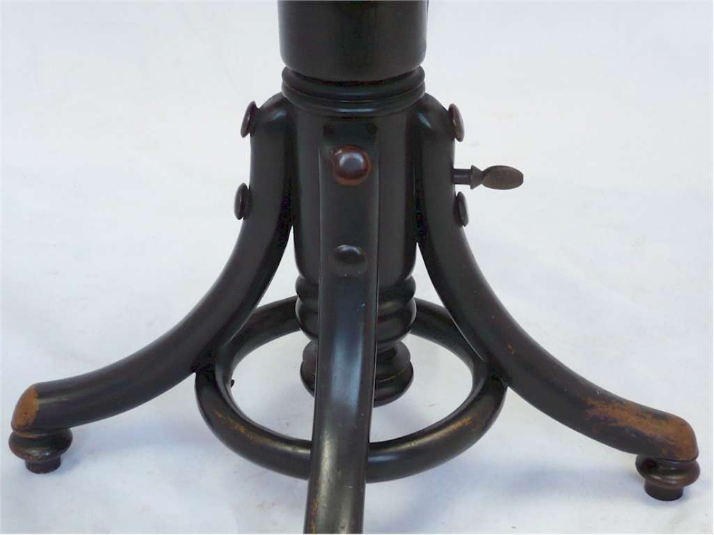 Bentwood adjustable stool by J & J Kohn