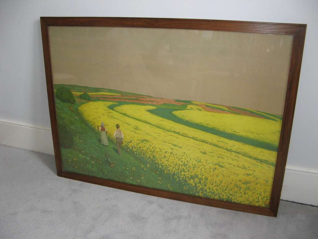 Retailed through Heals in the 1930's a framed print