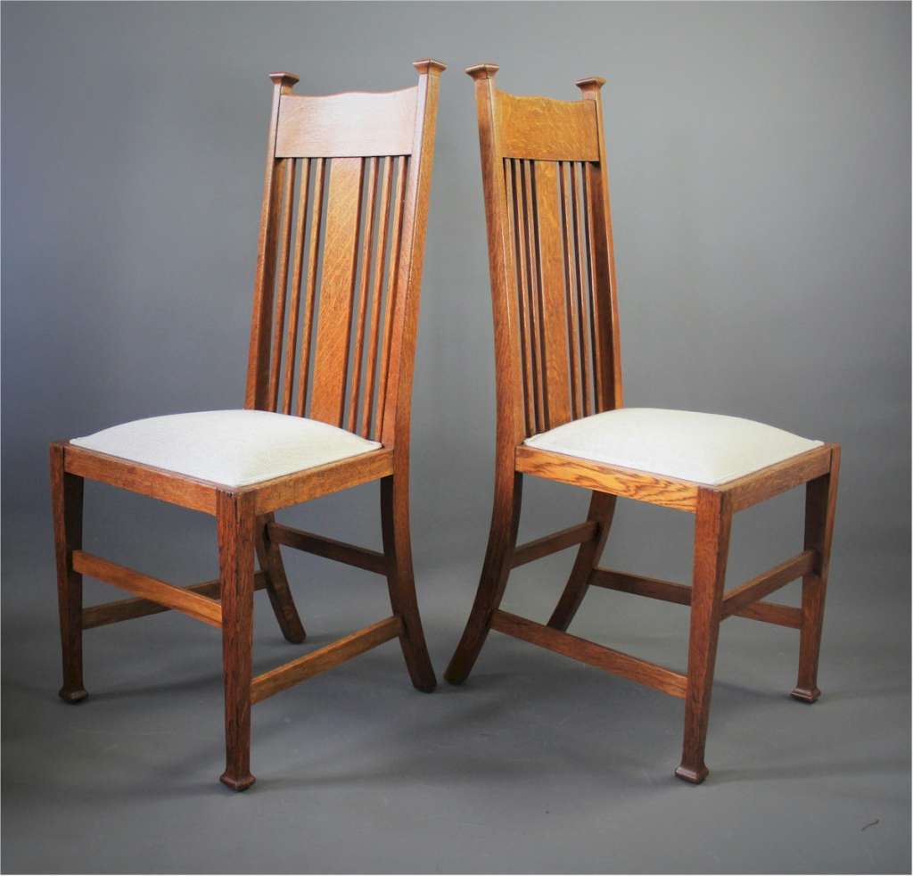 Liberty & Co set of 4 oak chairs