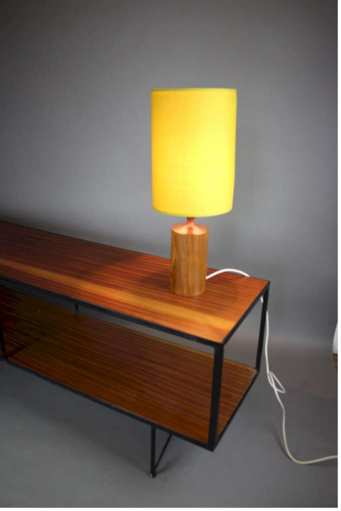 Mid-century rosewood table lamp c1950's