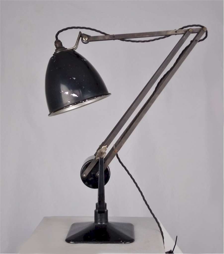 Hadrill and Horstmann anglepoise lamp in black