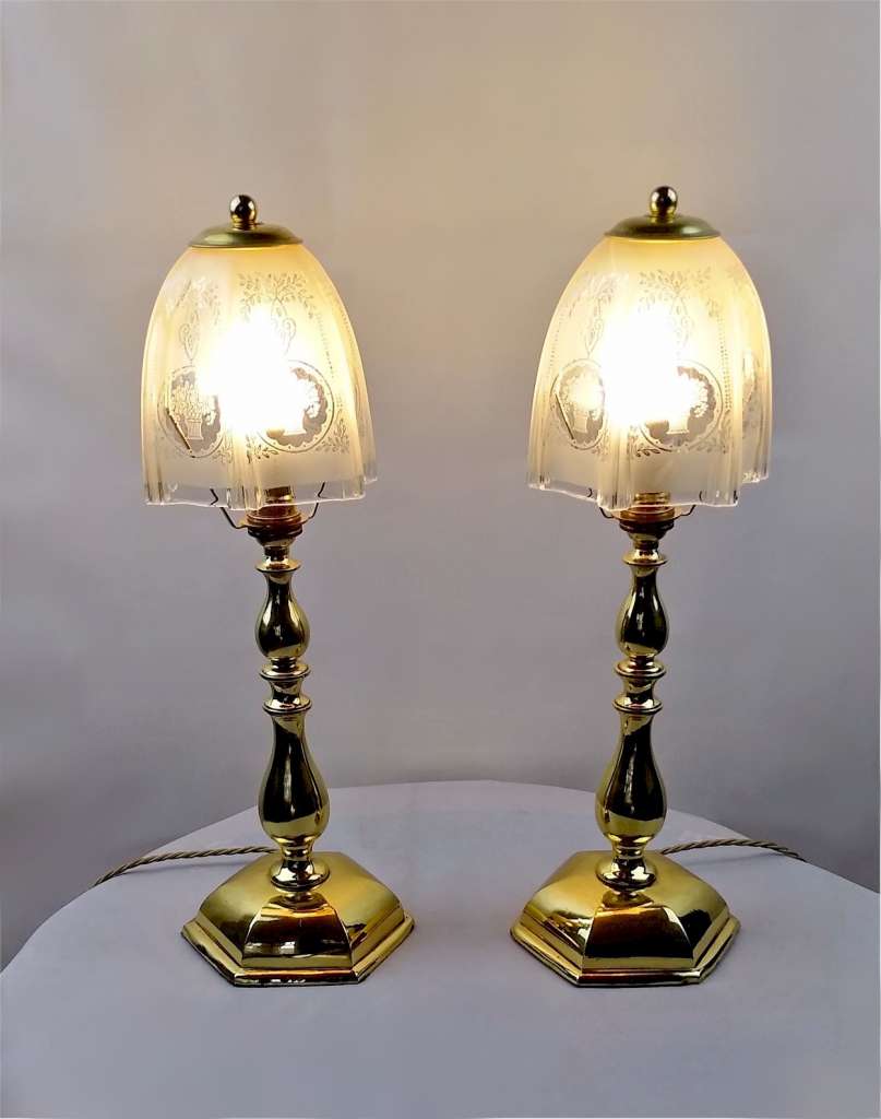 Matching pair of Faraday & Sons table lamps