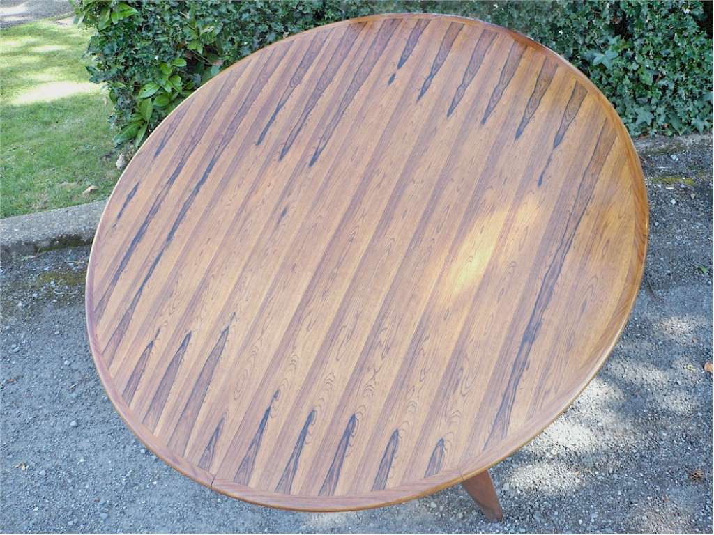 Danish Rosewood Dining Table by Henning Kjaernulf