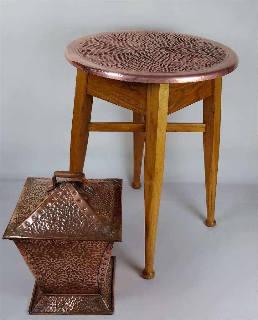 Arts and crafts occ table with copper top