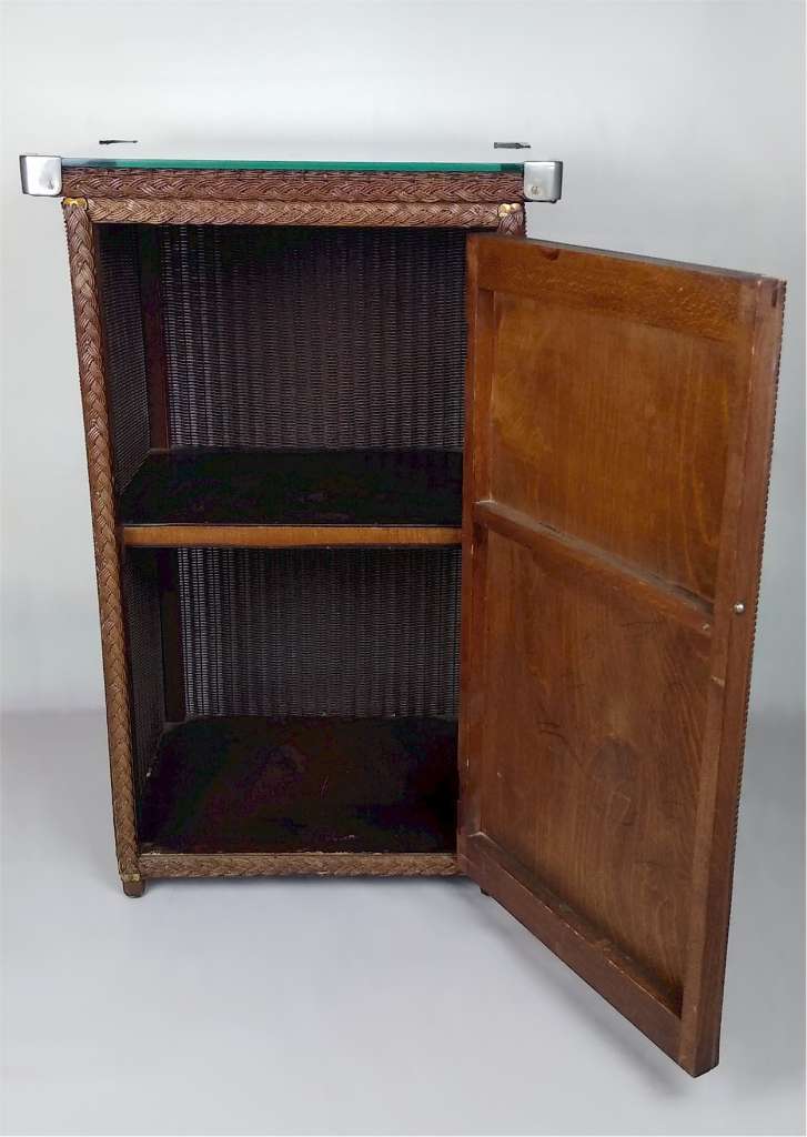 1930's Lloyd Loom Cabinet