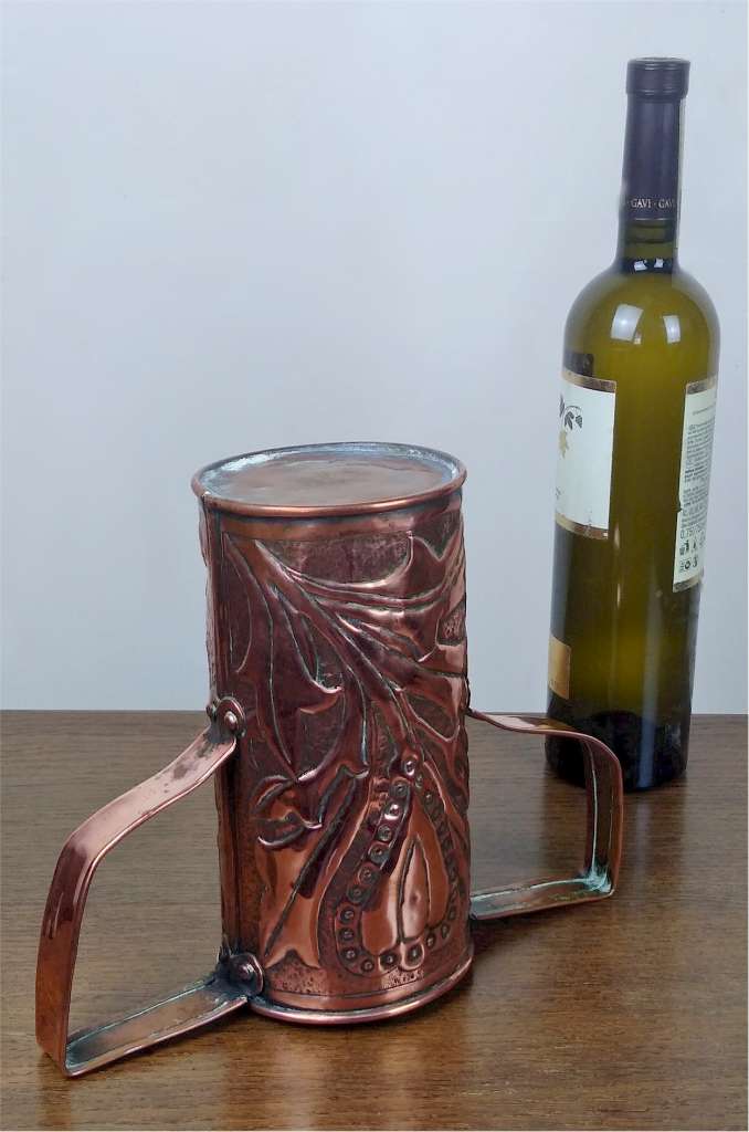 Arts and crafts 2 handle copper vase