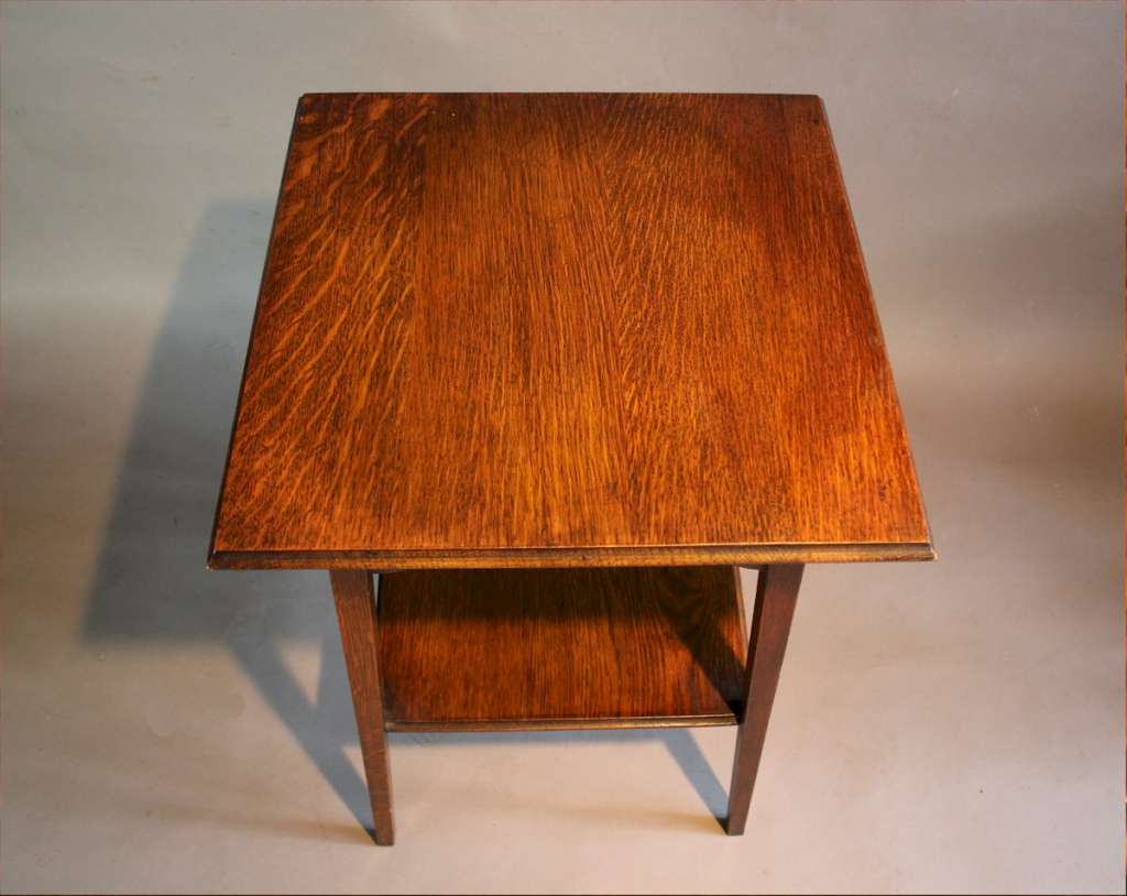 Arts and crafts oak occasional table