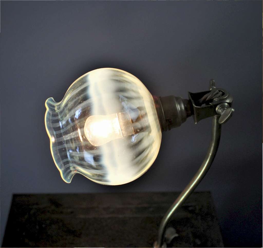 Brass table lamp by W.A.S Benson