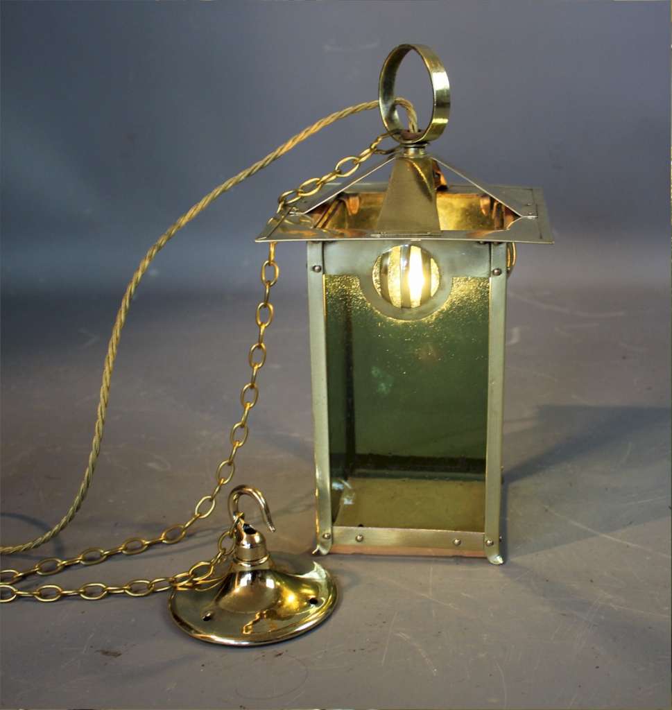 Brass Arts and Crafts lantern