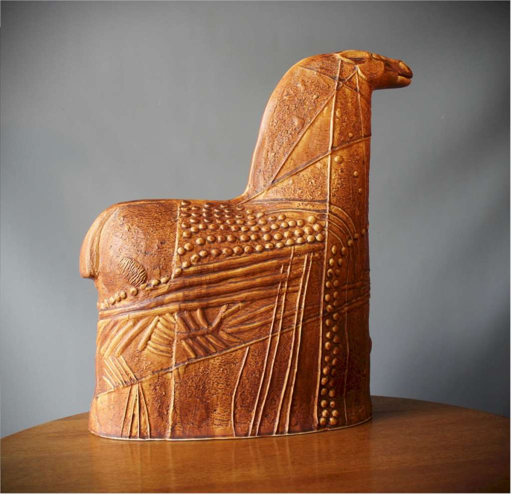 Rorstrand Keramik Horse from Bertil Vallien's TERRA Series