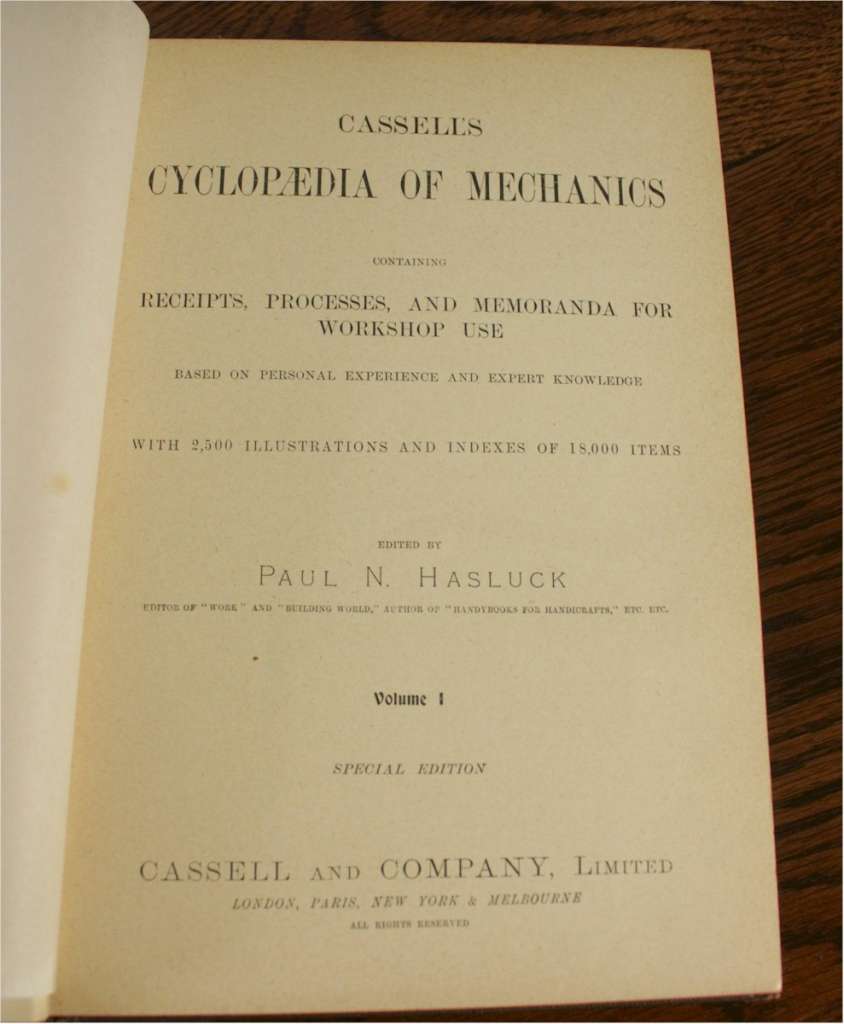Cassels Cyclopedia of Mechanics