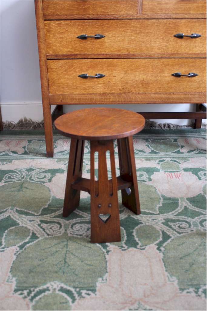 Classic arts and crafts oak wine table