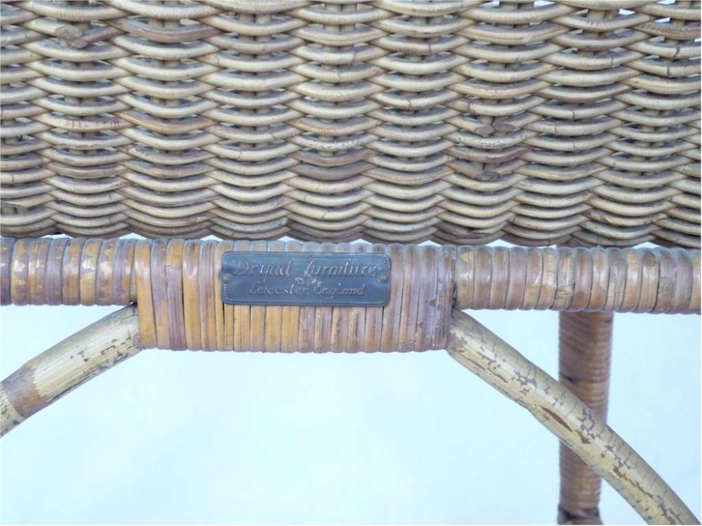 DRYAD wicker chair attributed to Harry Peach
