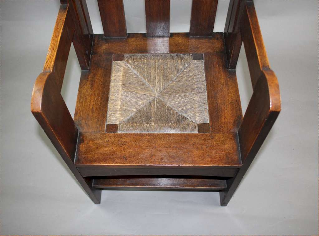 Arts and Crafts Ethelbert chair by Liberty & Co c1900