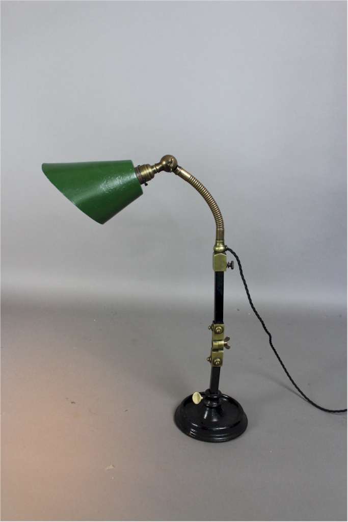 Industrial ,adjustable , work lamp c1930