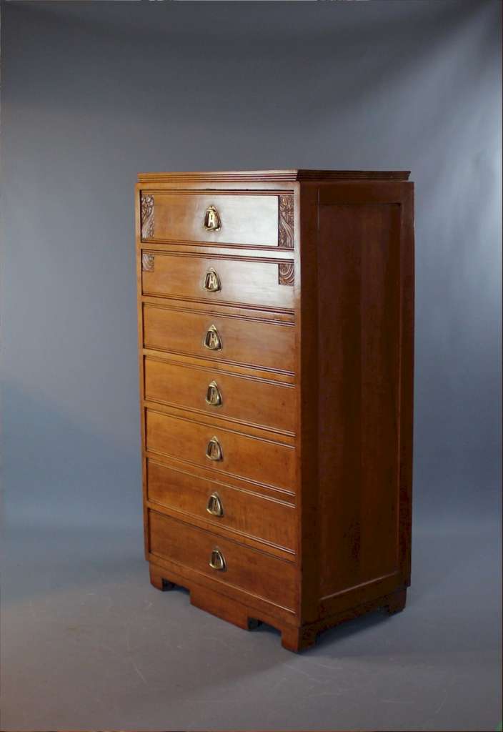 Art Nouveau chest of drawers, Semainier