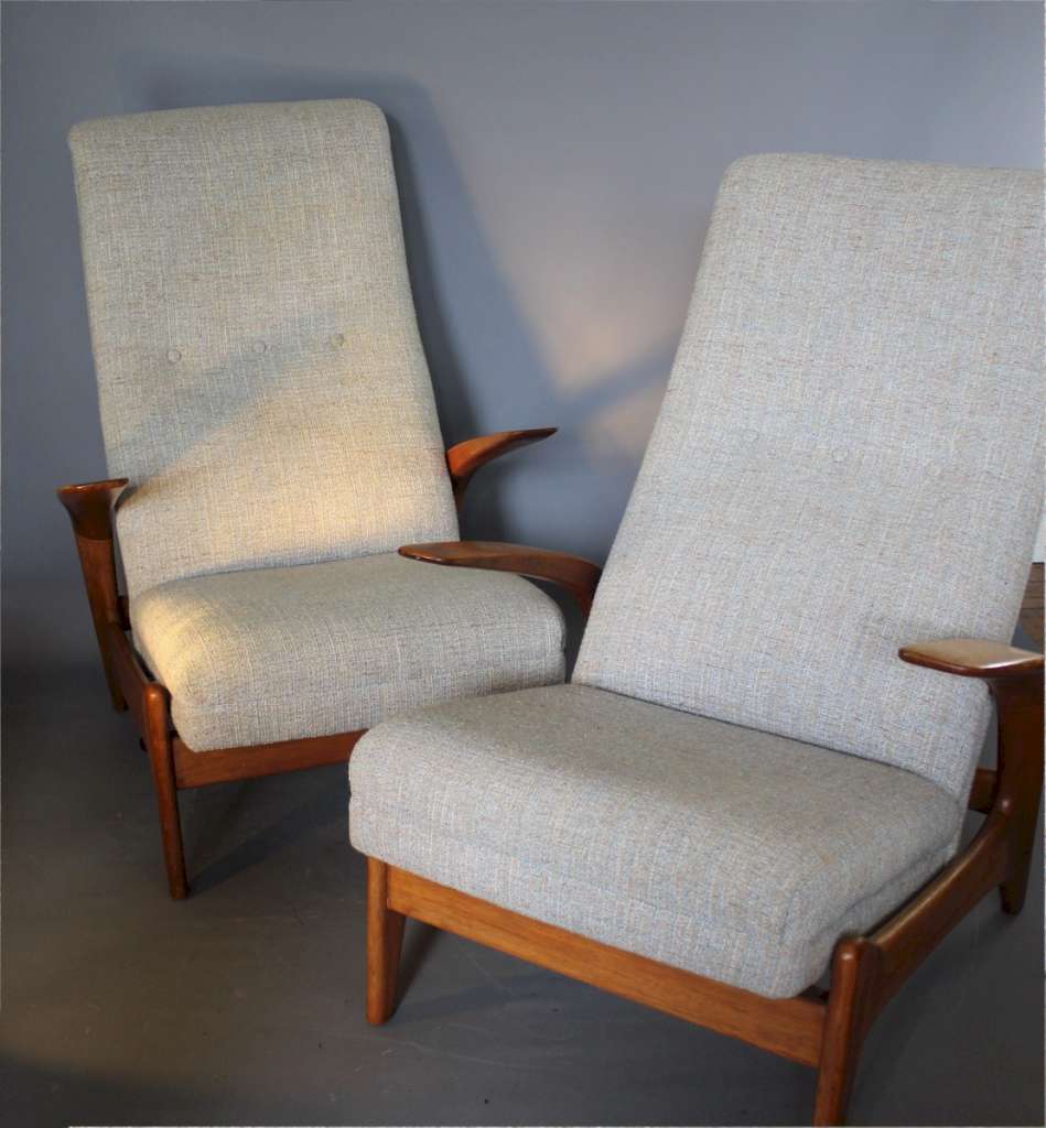 Rock 'N' Rest pair of Teak Armchairs By Gimson & Slater, 1960s