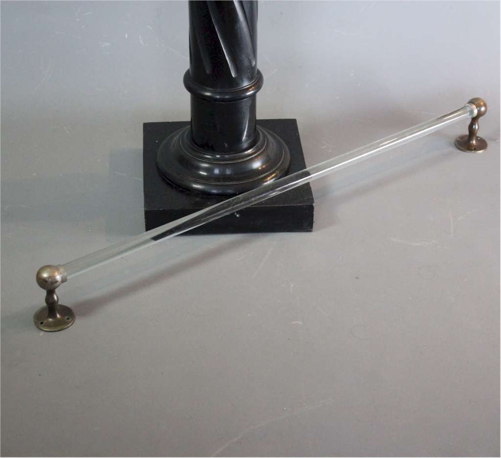 1930's glass rod towel rail.