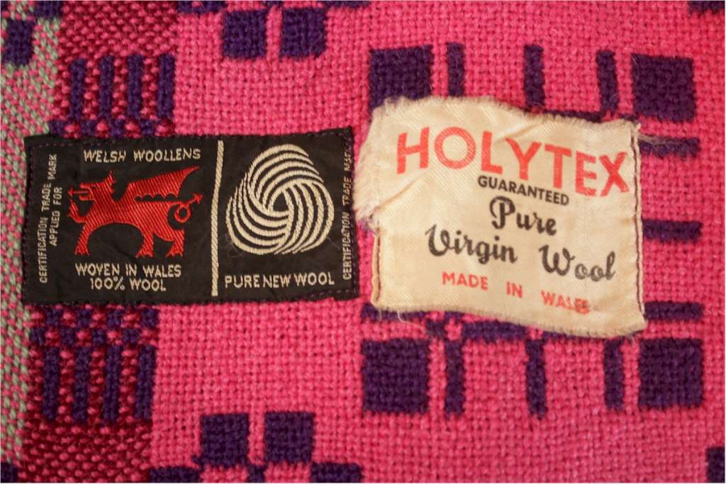 Vintage Welsh Blanket by Holytex.