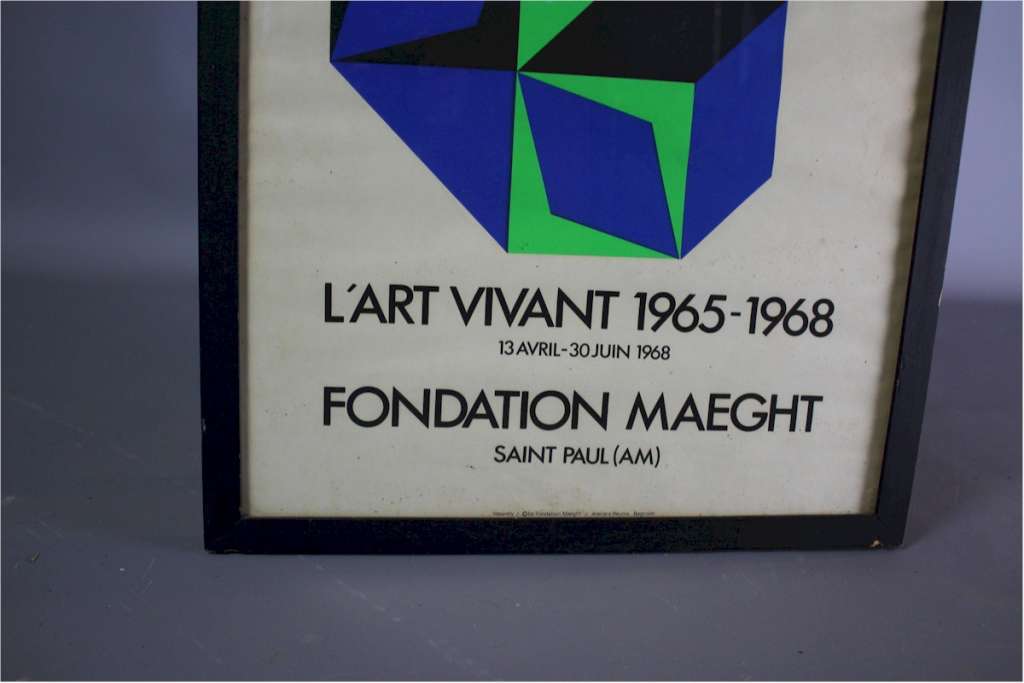 Victor Vasarely L'Art Vivant 1965-1968 poster
