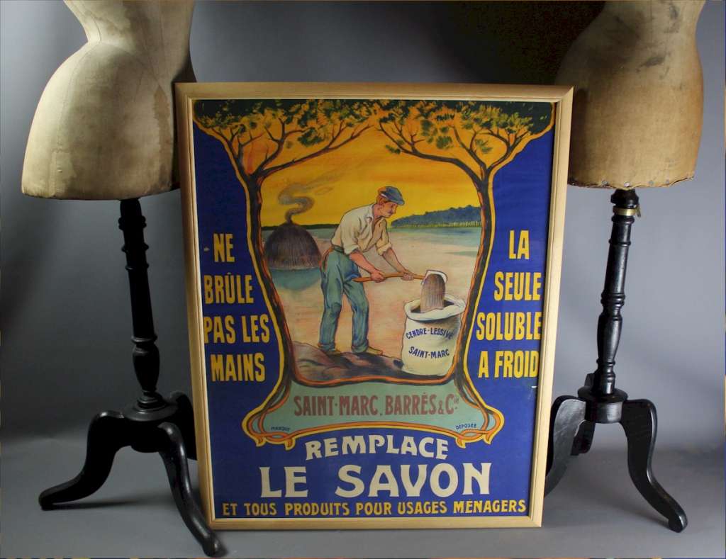 Advertising poster  Cendres de Lessive St-Marc