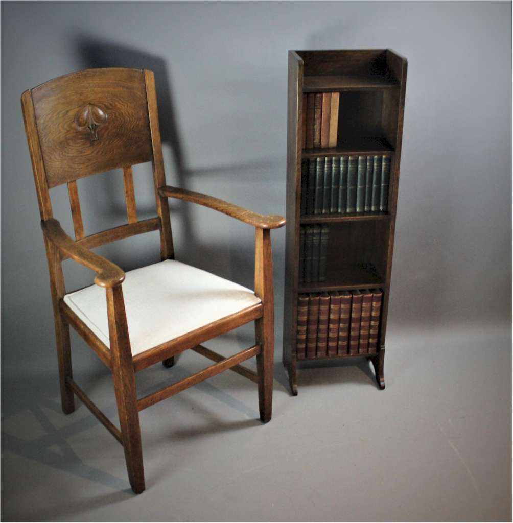  Arts and Crafts open bookcase by Liberty & Co