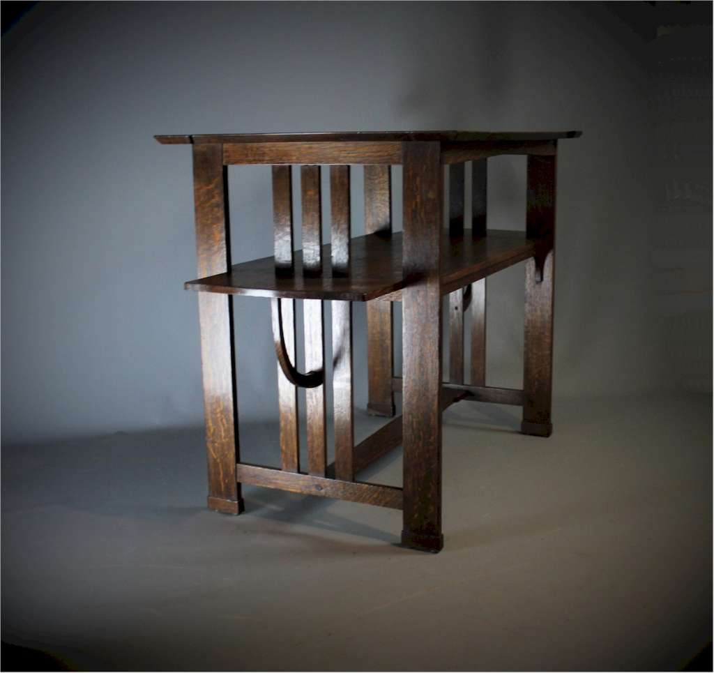 Arts and Crafts side table designed by Leonard Wyburd for Liberty & Co
