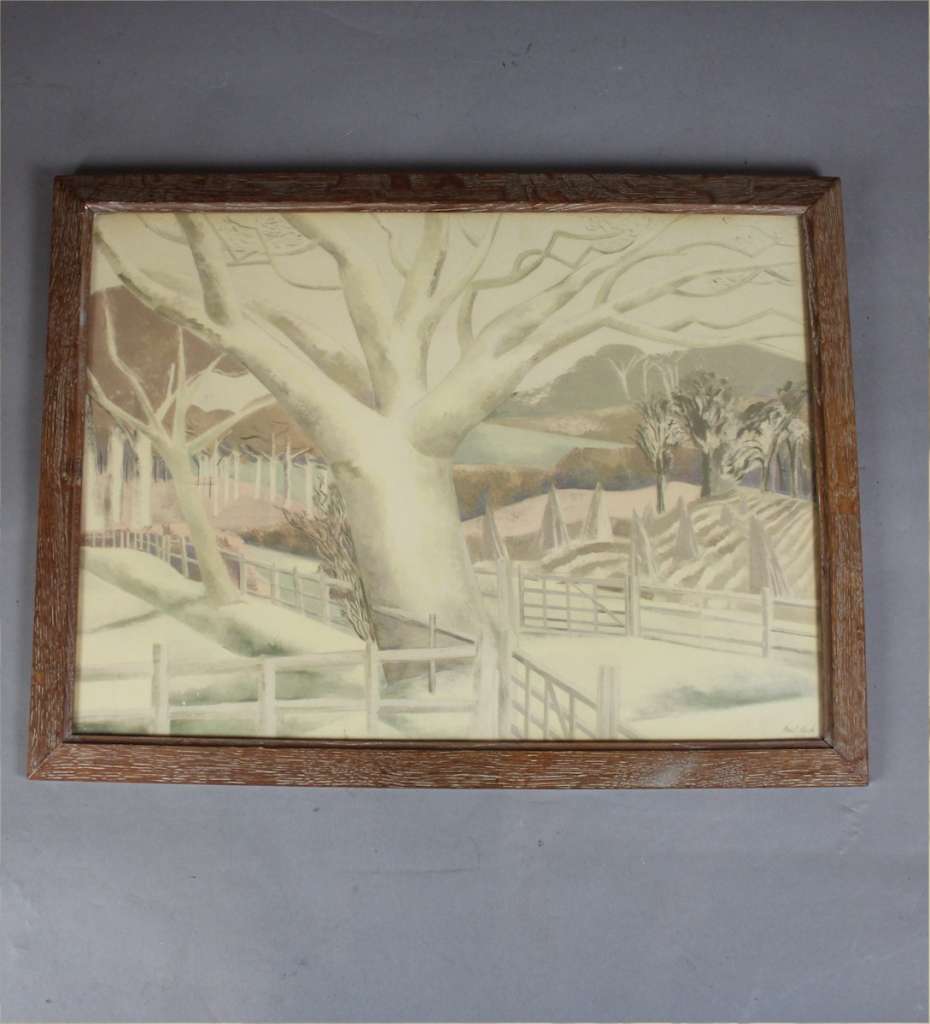 Original 1940's print of tree by Paul Nash