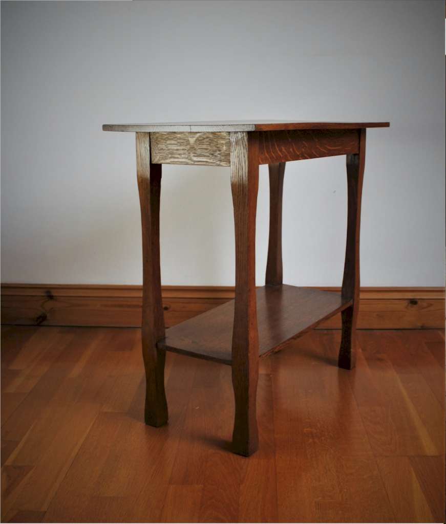 Arts and Crafts oak side table