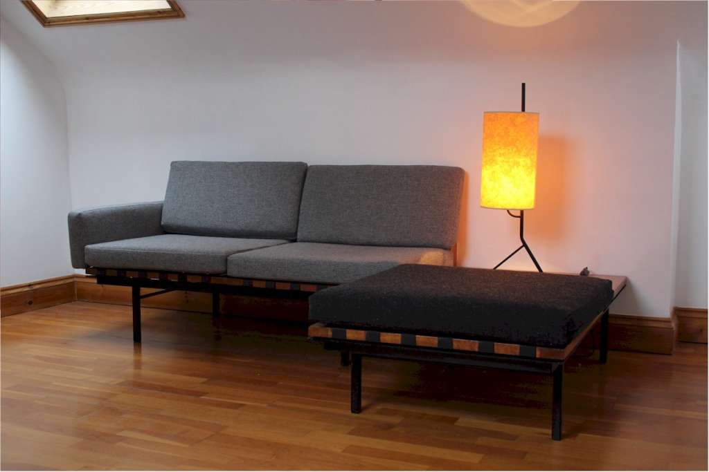 Modular Form group seating and coffee table designed by Robin Day for Hille 1960