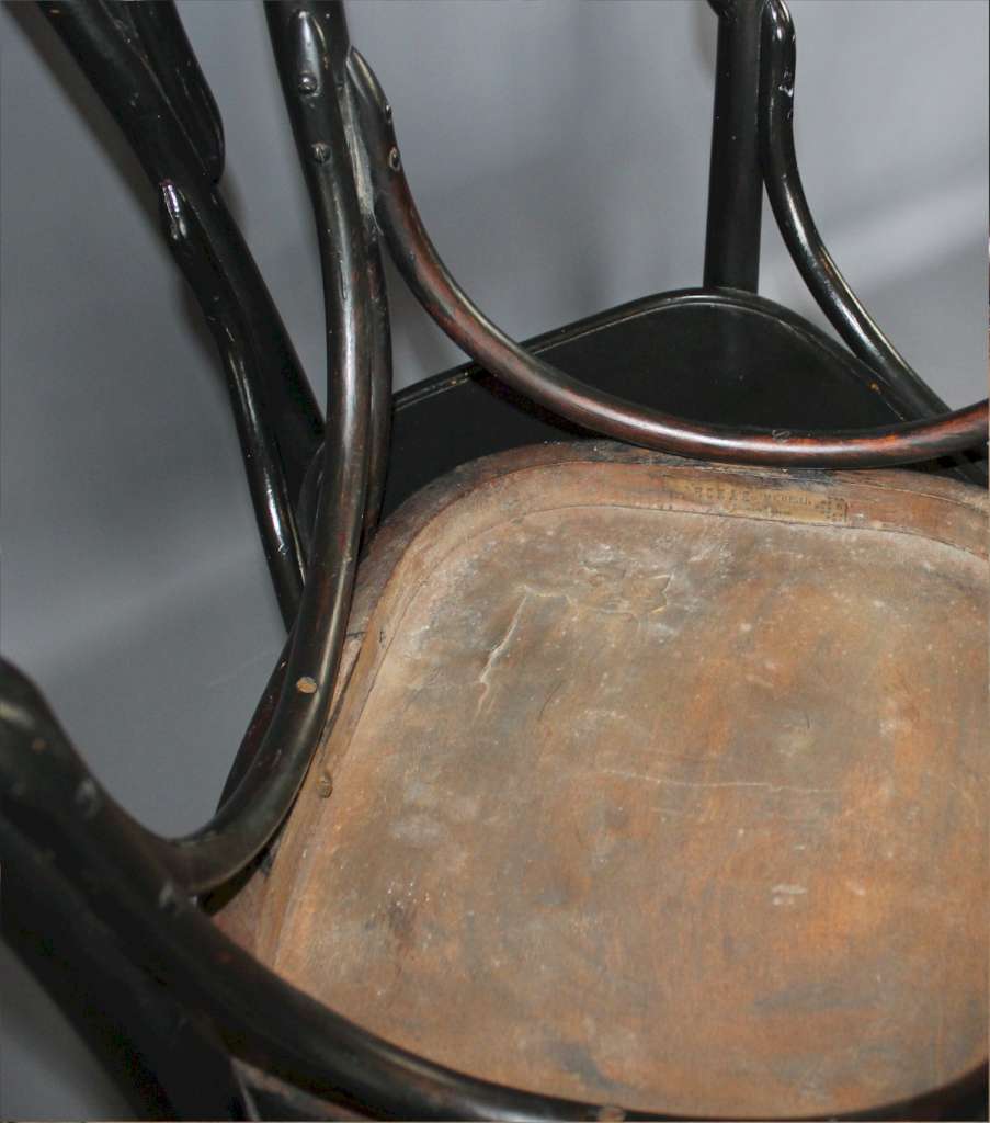 A pair of bentwood high-back chairs M Baum's Sohne,
