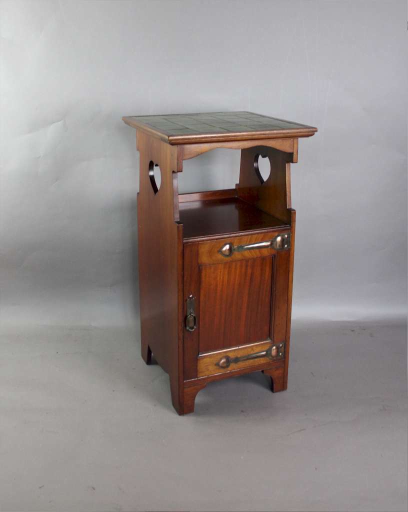 Shapland and Petter arts and crafts bedside cabinet