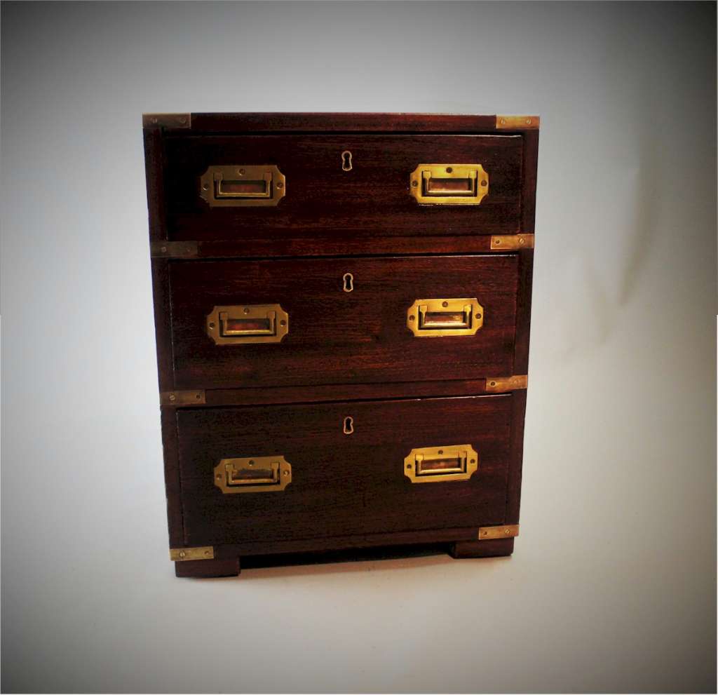 Small military campaign chest / bedside cabinet