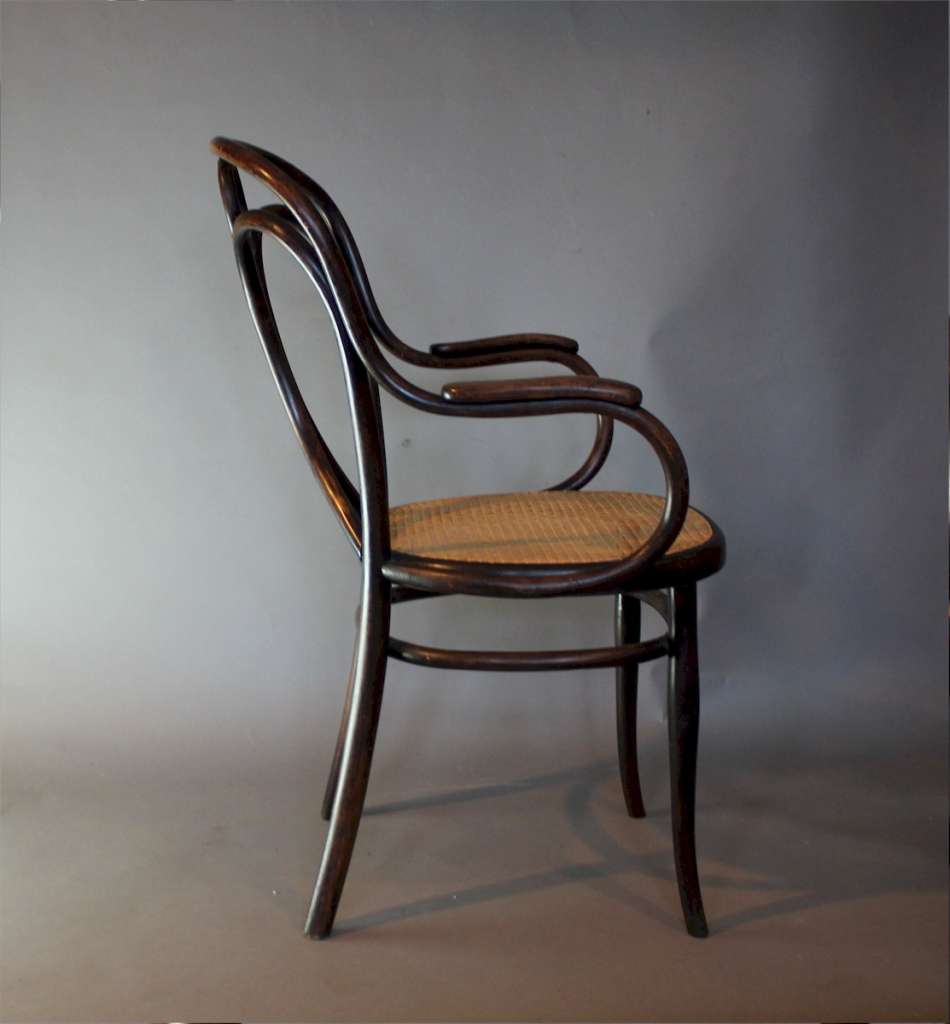 Thonet bentwood Angel back elbow chair c1900
