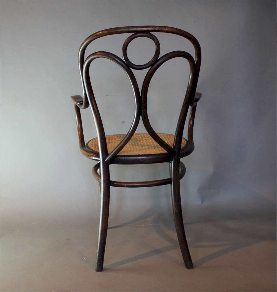 Thonet bentwood Angel back elbow chair c1900