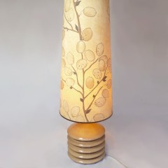 Tall Mid Century table/floor lamp , ceramic base .