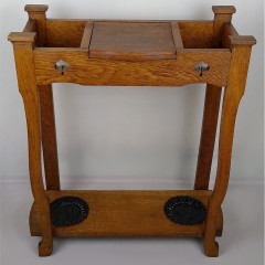 Arts and crafts hall table / umbrella stand