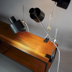 Mid-Century adjustable anglepoise clamp lamp