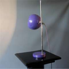 1970's purple eyeball table lamp by Van Doorn.
