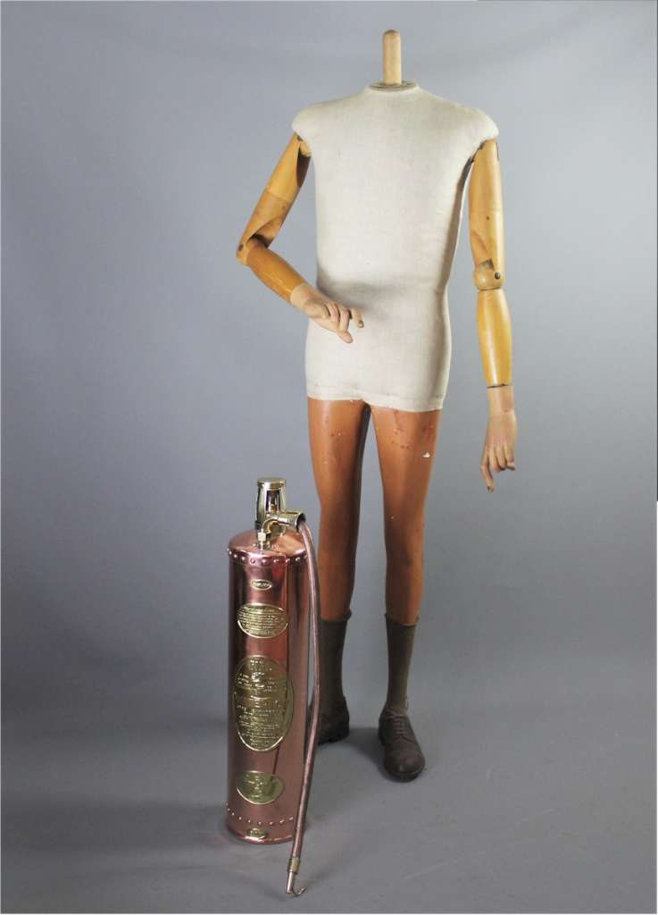 Copper and Brass fire Extinguisher by Waterloo