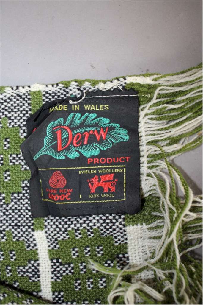 Vintage Welsh blanket by Derw