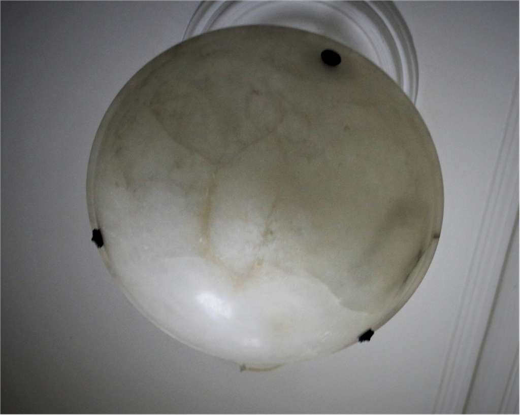 White Alabaster pendant light fitting