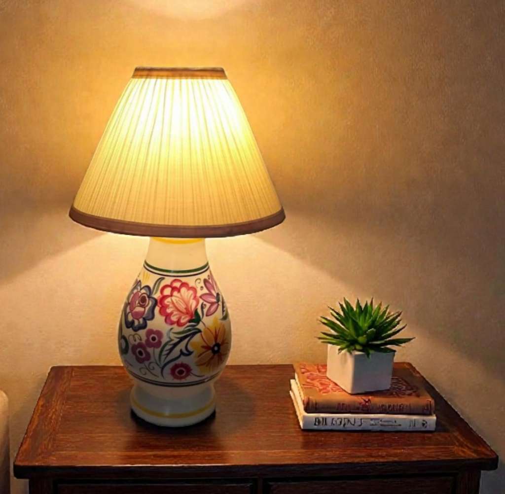 Poole pottery table lamp