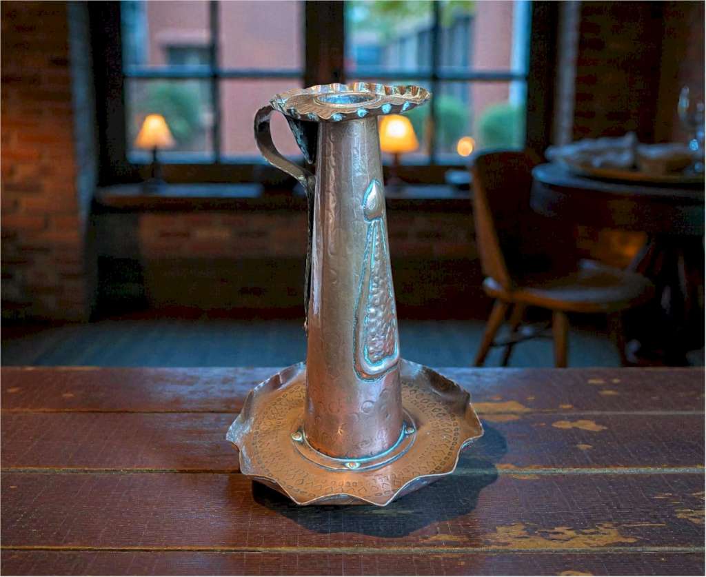 Arts and crafts candlestick Pool of Hayle