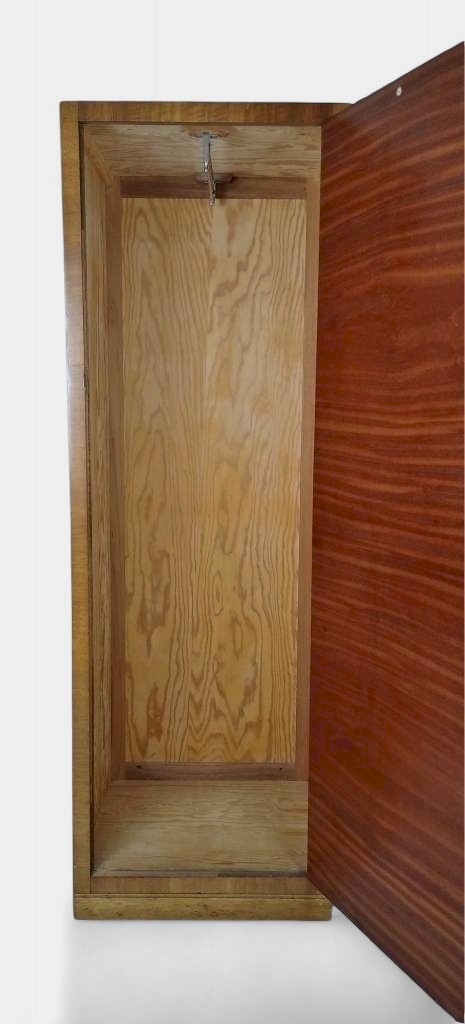 Heals narrow wardrobe in figured walnut