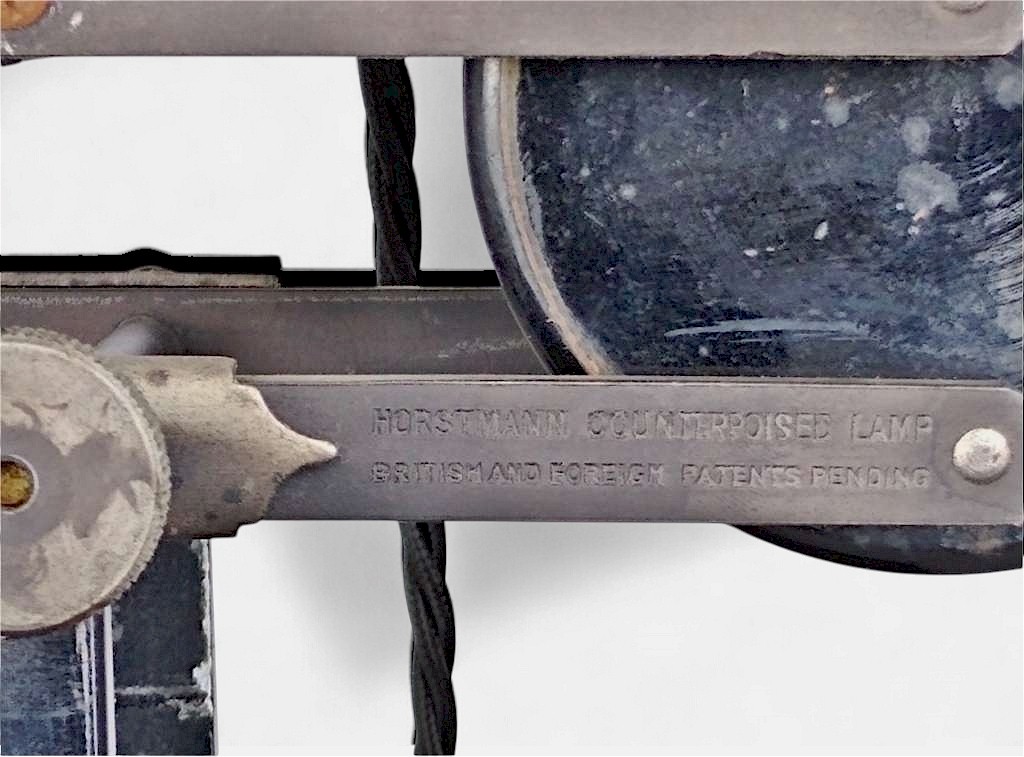 Hadrill and Horstmann anglepoise lamp in black