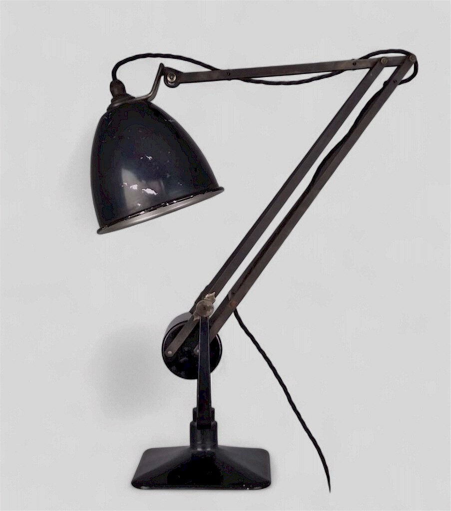 Hadrill and Horstmann anglepoise lamp in black