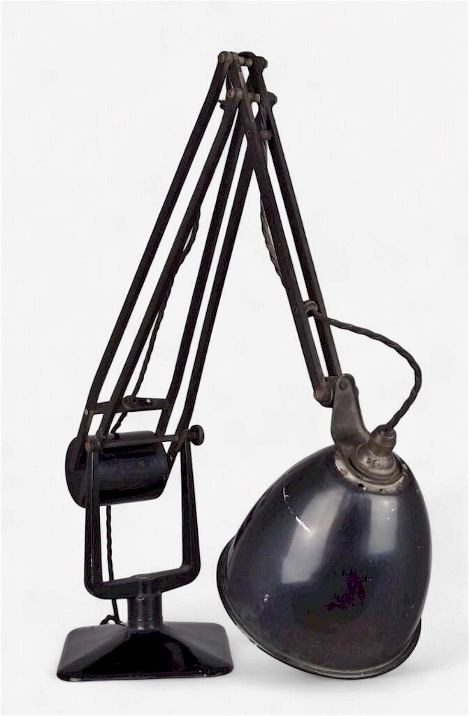 Hadrill and Horstmann anglepoise lamp in black