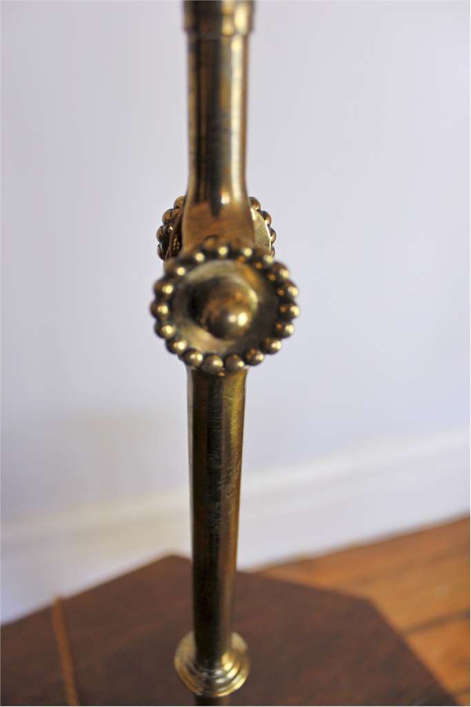 Edwardian adjustable bankers lamp in brass by Dugdill