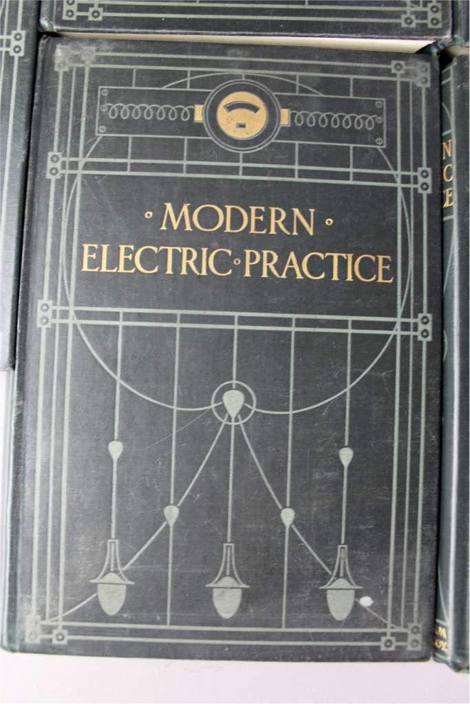 Set of six volumes Modern Electric Practice c1905